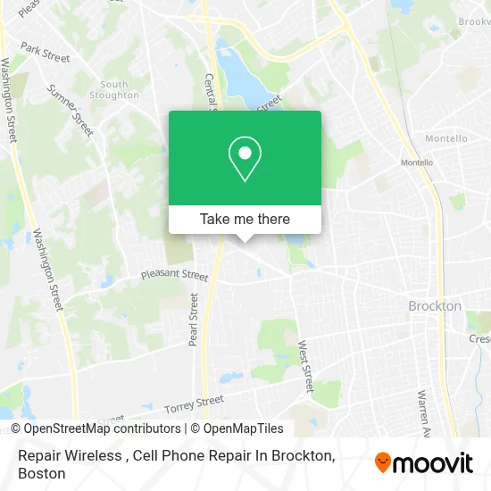 Repair Wireless , Cell Phone Repair In Brockton map