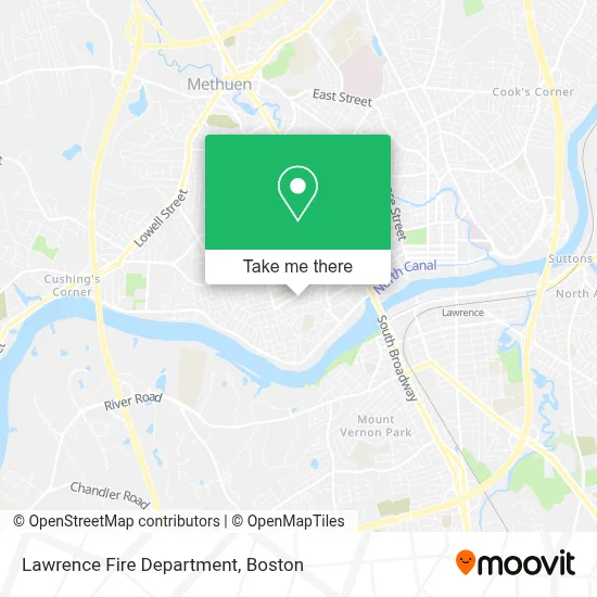 Lawrence Fire Department map
