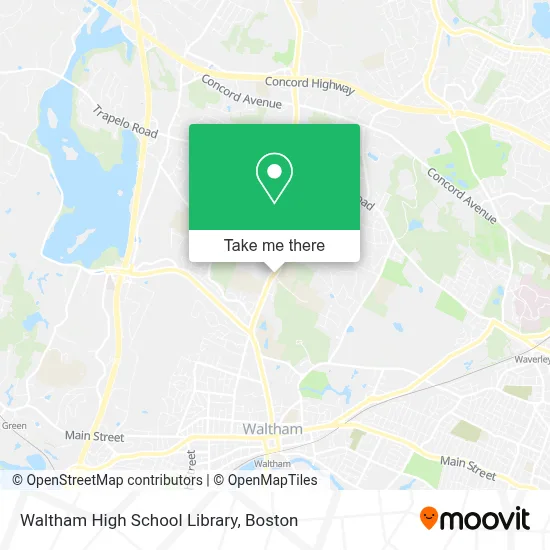 Waltham High School Library map
