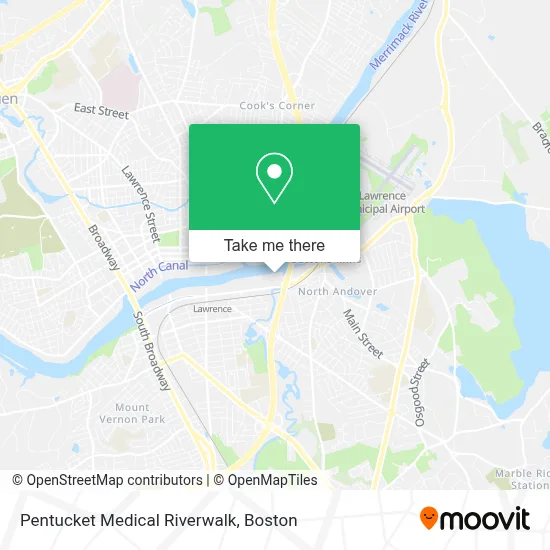 Pentucket Medical Riverwalk map