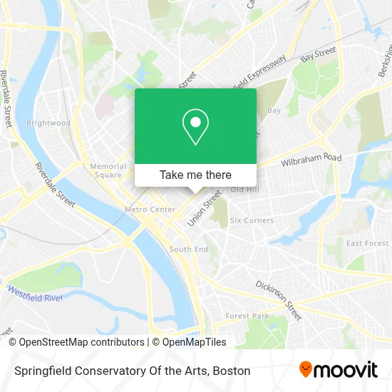 Springfield Conservatory Of the Arts map