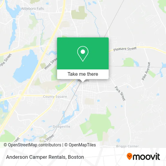 Anderson Camper Rentals map