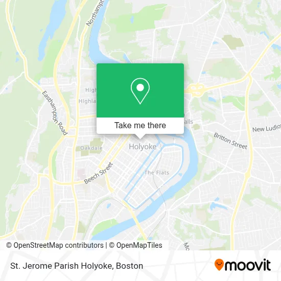 St. Jerome Parish Holyoke map