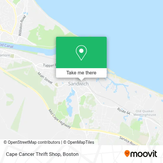 Cape Cancer Thrift Shop map