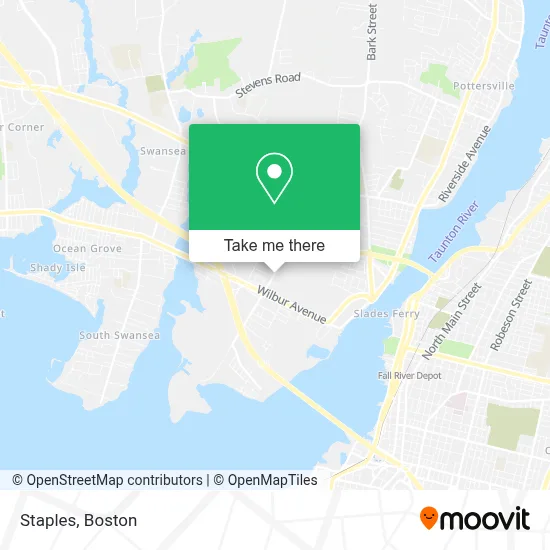 Staples map