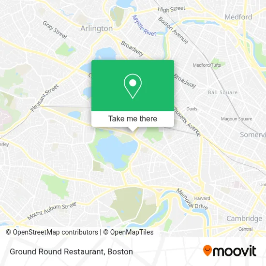 Ground Round Restaurant map