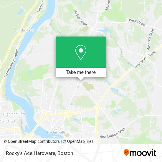 Rocky's Ace Hardware map