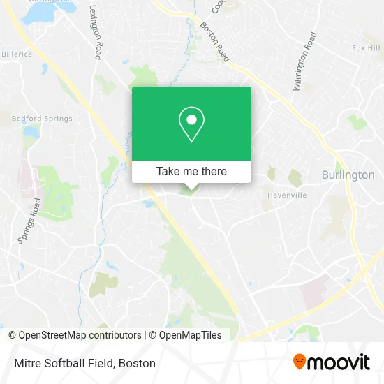 Mitre Softball Field map