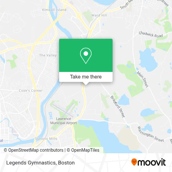 Legends Gymnastics map
