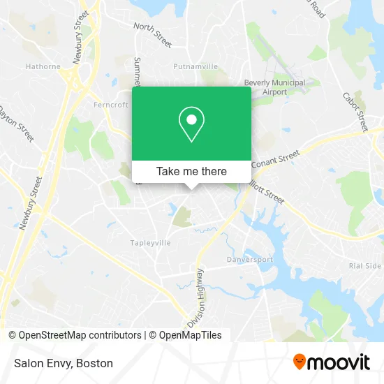 Salon Envy map