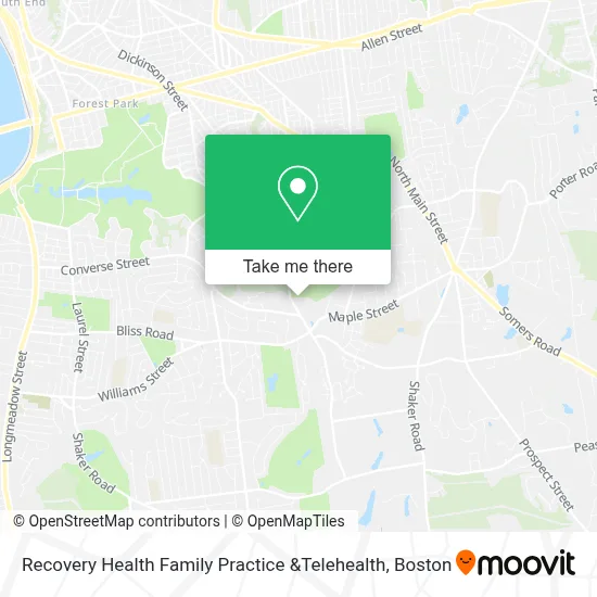 Recovery Health Family Practice &Telehealth map