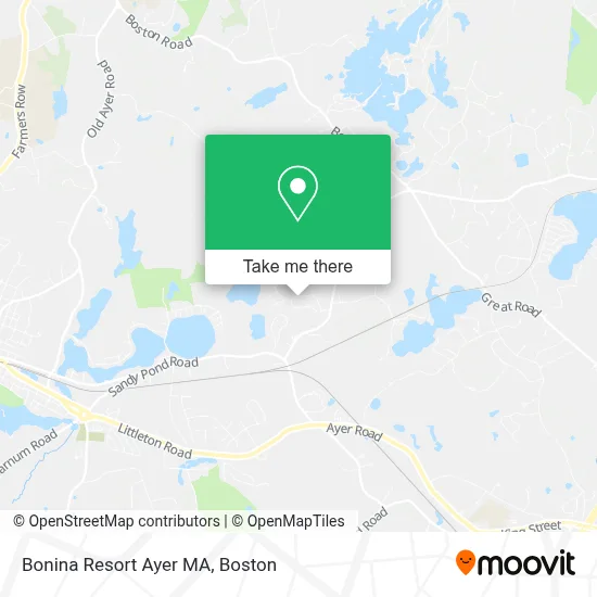 Bonina Resort Ayer MA map