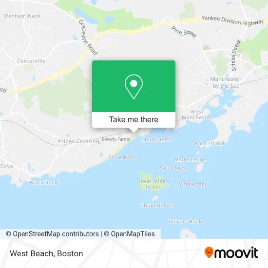 West Beach map