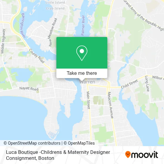 Luca Boutique -Childrens & Maternity Designer Consignment map