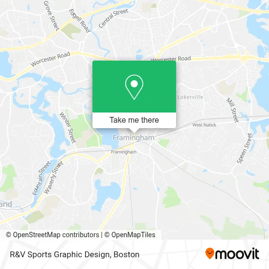 R&V Sports Graphic Design map