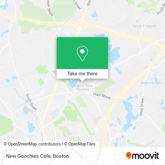 New Goochies Cafe map