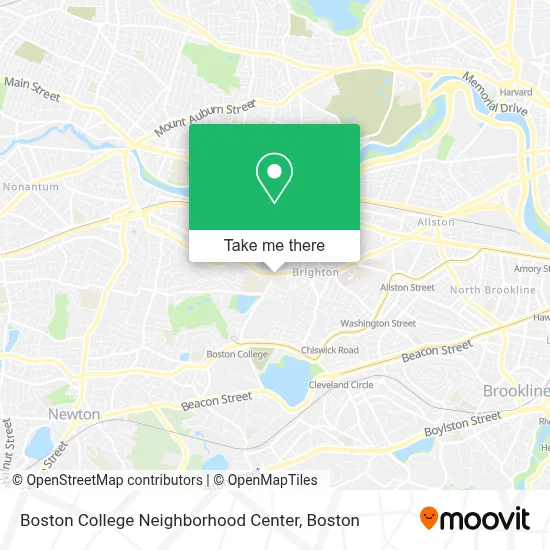 Boston College Neighborhood Center map