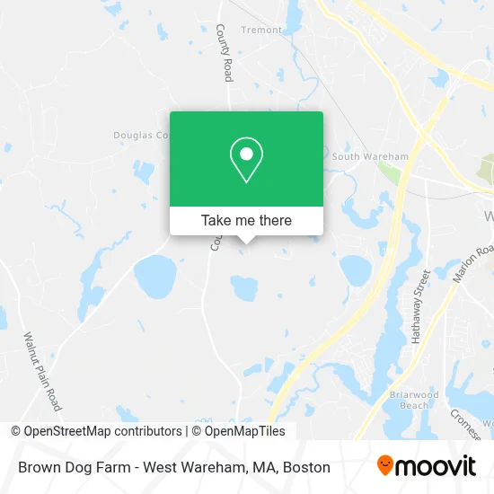 Brown Dog Farm - West Wareham, MA map