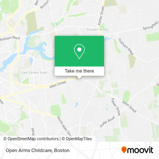 Open Arms Childcare map