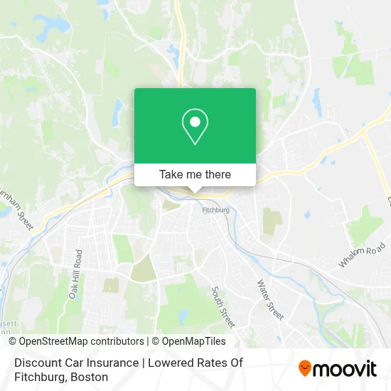 Discount Car Insurance | Lowered Rates Of Fitchburg map