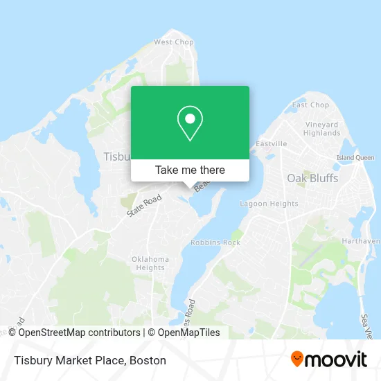 Tisbury Market Place map