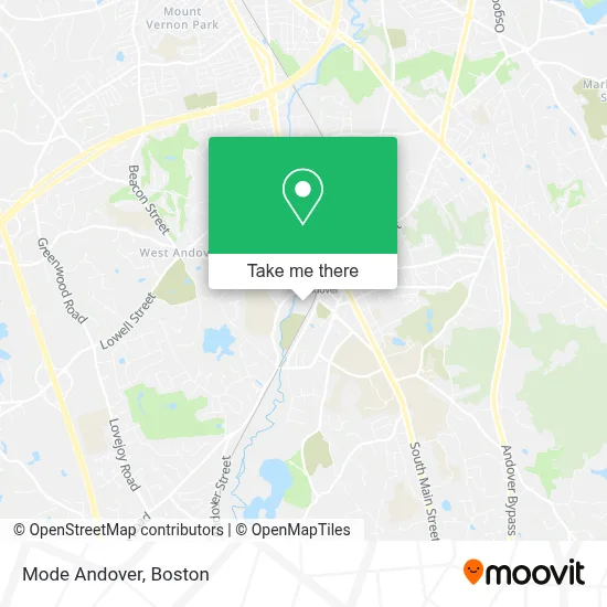 Mode Andover map