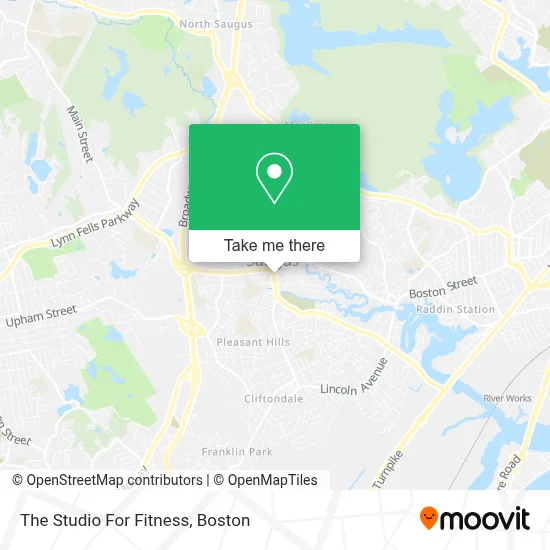 The Studio For Fitness map
