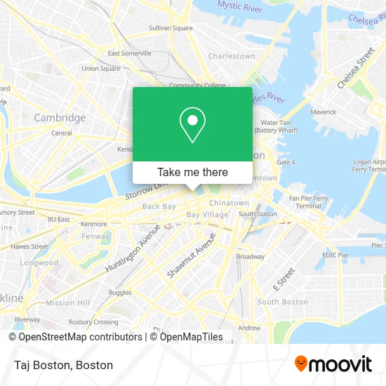 Taj Boston map