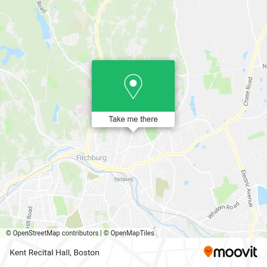 Kent Recital Hall map