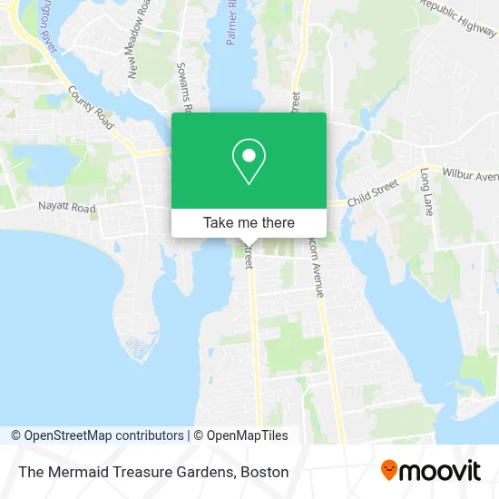 The Mermaid Treasure Gardens map