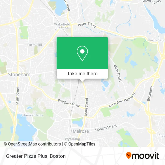 Greater Pizza Plus map