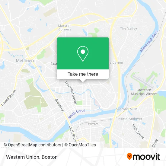 Western Union map
