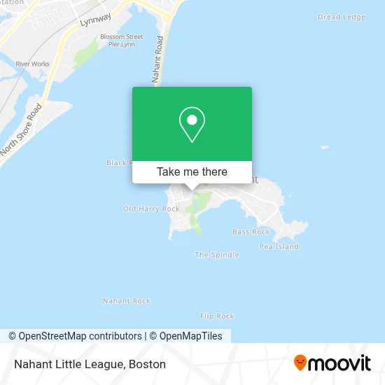Nahant Little League map