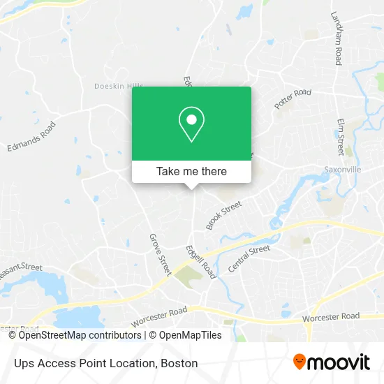 Ups Access Point Location map