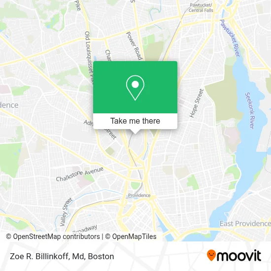 Zoe R. Billinkoff, Md map