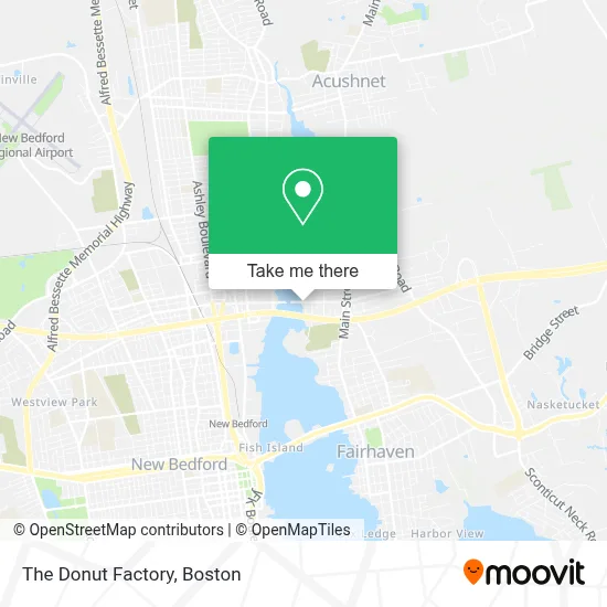 The Donut Factory map