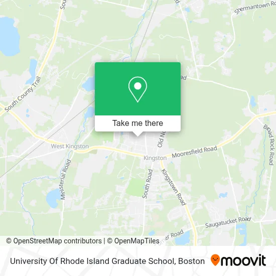 University Of Rhode Island Graduate School map