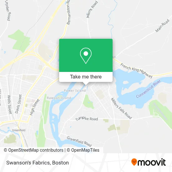 Swanson's Fabrics map
