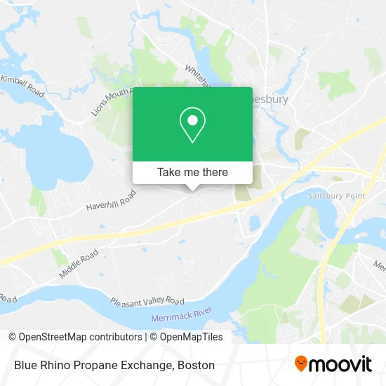 Blue Rhino Propane Exchange map