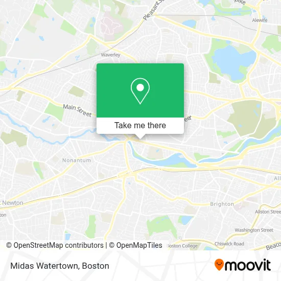 Midas Watertown map