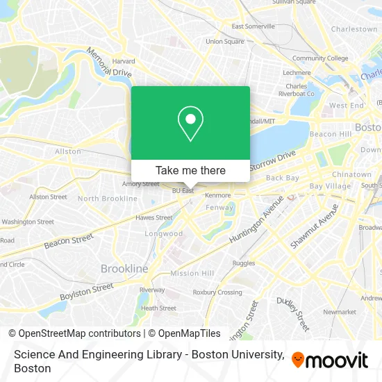 Science And Engineering Library - Boston University map