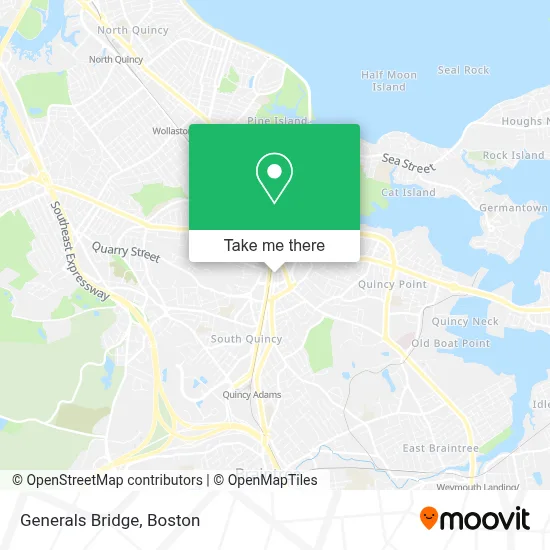 Generals Bridge map