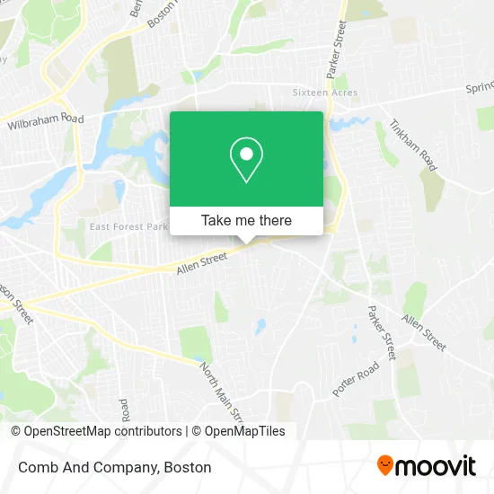 Comb And Company map