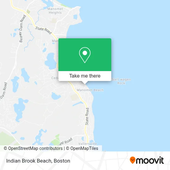Indian Brook Beach map