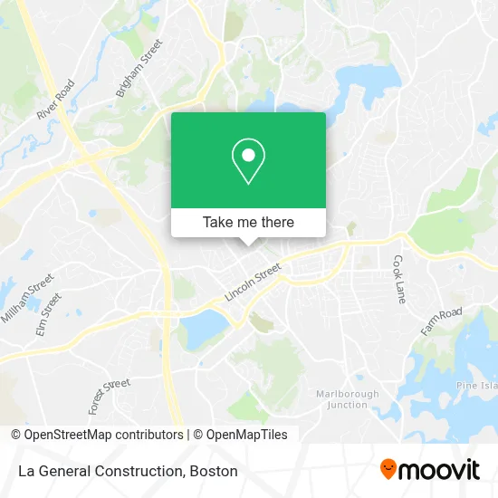 La General Construction map