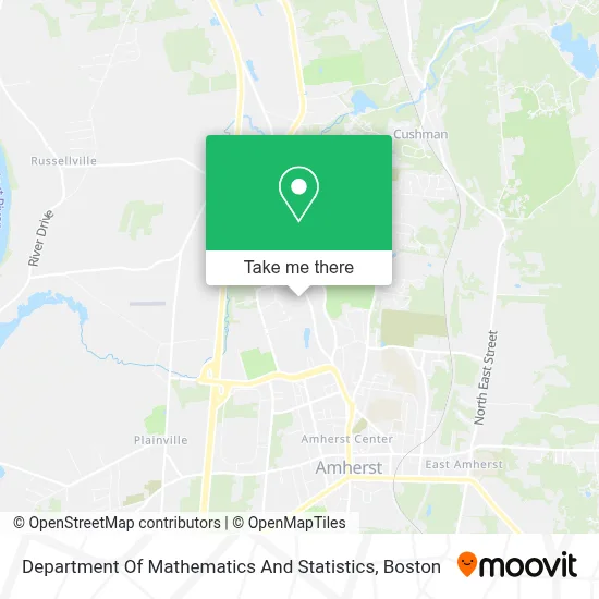 Department Of Mathematics And Statistics map