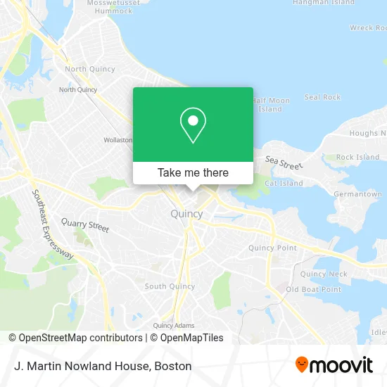 J. Martin Nowland House map