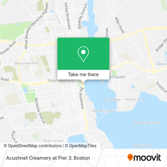Acushnet Creamery at Pier 3 map