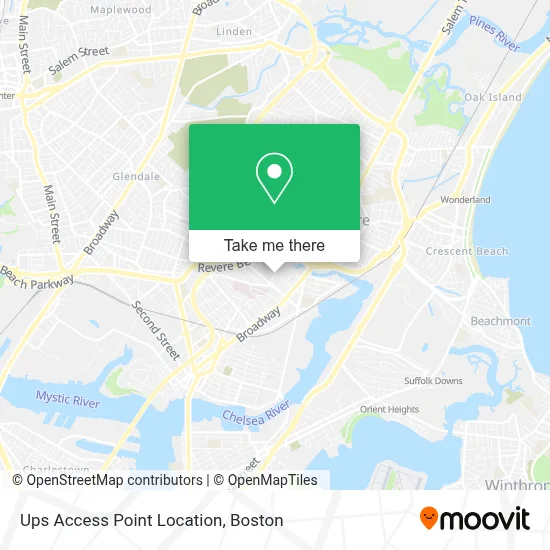 Ups Access Point Location map