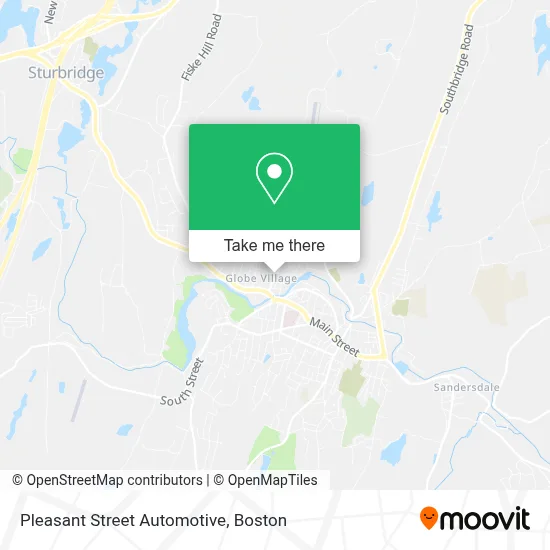 Pleasant Street Automotive map